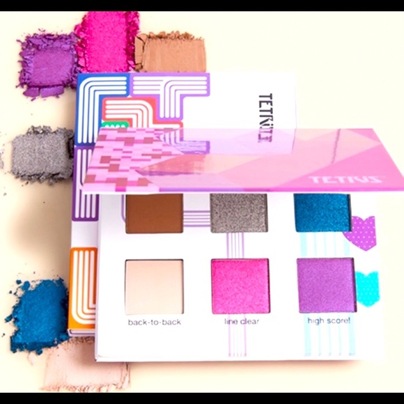 NIB TETRIS x IPSY 6 Bold Metallic Neutral Shades Eyeshadow Palette Block Party - Picture 2 of 8
